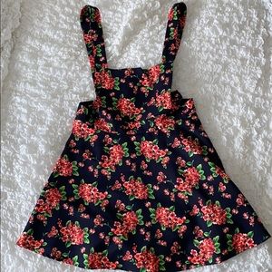 Navy blue with flower print